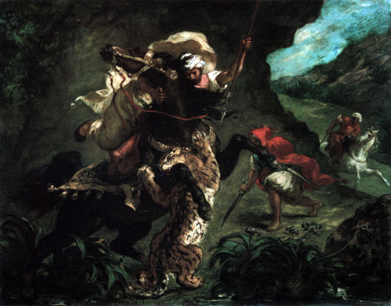 Eugène Delacroix - Chasse au tigre - Musée d'Orsay, Paris